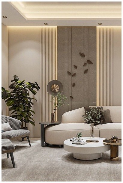 modern living room design in gurgaon